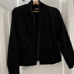 Black Faux Fur Jacket Size Small